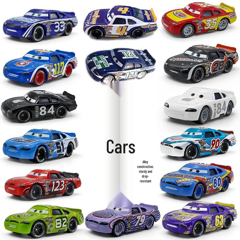 Mixed Batch Alloy Racing Car Models: White Apple 51, 4, 8, 28, 36