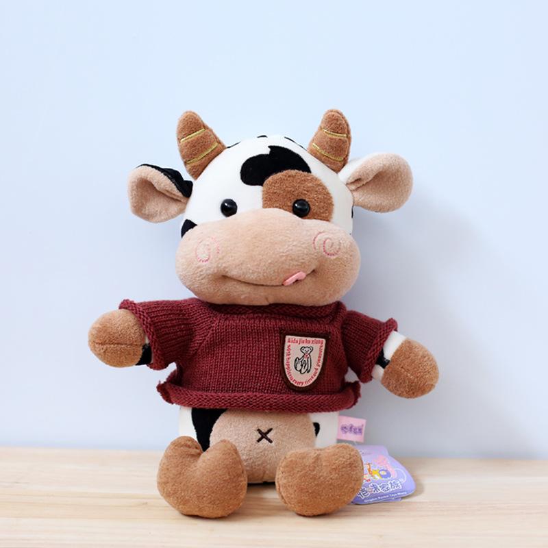 Habi Cow Cute Doll Year of The Ox Plush Toy Gift Cattle Doll