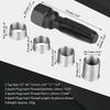 Milltrip 5Pcs Carbon Steel Sparks Plug Thread Repair Kit - 14mm Re-thread Tap Tool with 4 Inserts, Professional Cylinder Head Rethreading Tools for