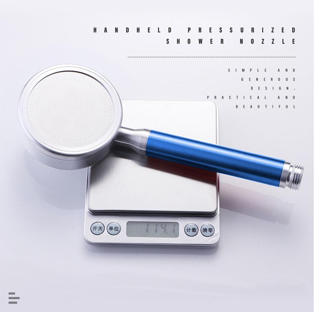 Aluminum Boosting Hand Spray Rainfall Hand-held Bath Sprayer for Bathroom