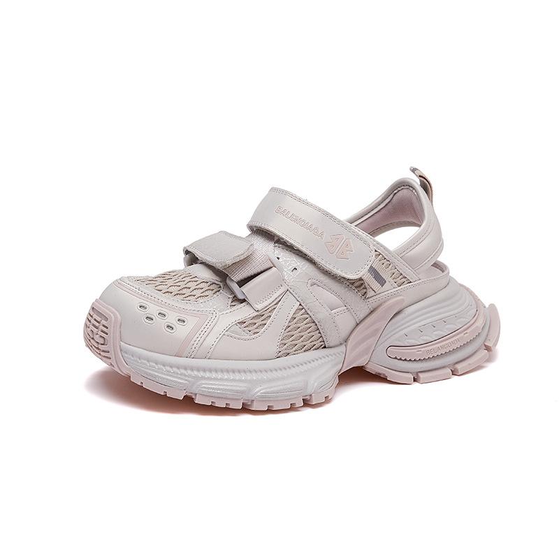 Nové dámské tenisky, módní sportovní jednobarevné boty se silnou podrážkou