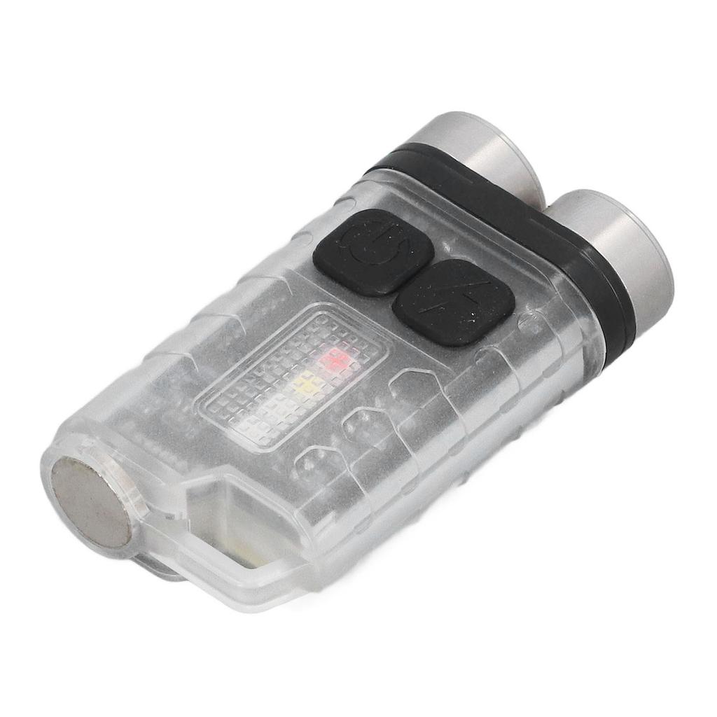 Schlüsselanhänger-Taschenlampe 900LM Weiße LED IP65 Wasserdicht Magnetischer Schwanz Fluoreszierende EDC-Taschenlampe mit