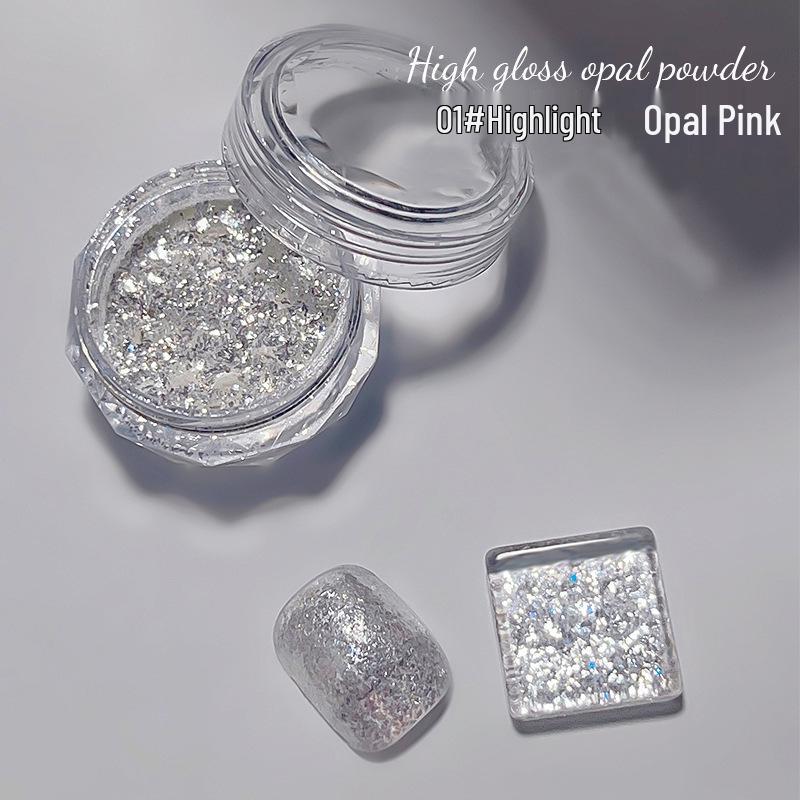 

Аврора Опал Розовый Глиттер Нейл-арт - Переливающийся Сказочный Маникюр Декорации