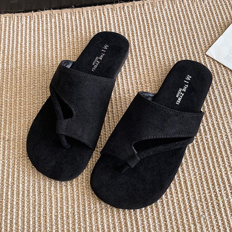 Zehensatz vielseitige coole Hausschuhe Sommer 2025 neu Zehensatz Hausschuhe Damen lässig flacher Absatz coole Hausschuhe Oberbekleidung