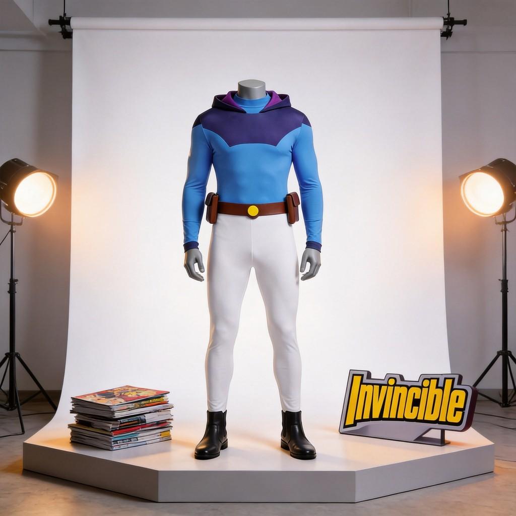 Invincible Omni Man Cosplay Costume With Polyester Fabric For Anime Role Play