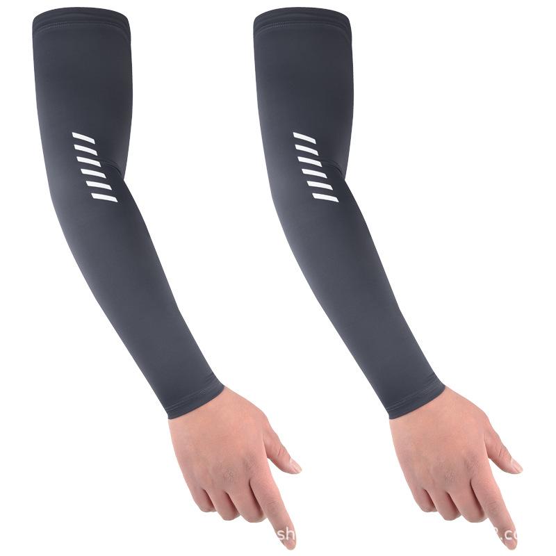 Plus Size Ice Silk Sun Protection Sleeves for Men - Summer Outdoor, Fishing, Cycling, Driving Arm Guards