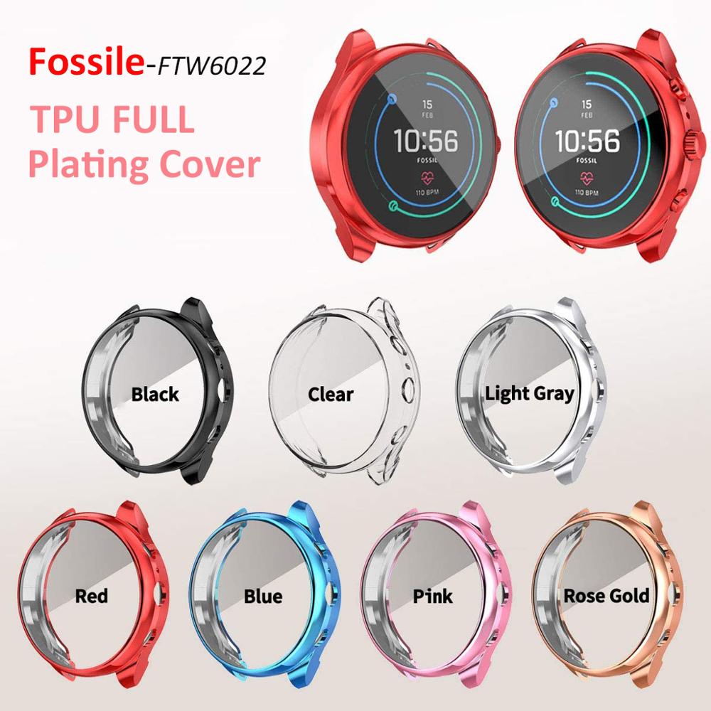 Funda para Fossil Sport FTW6060 Cubierta TPU Protector de marco protector  de protección para Fossil Ftw6022 Accesorios de reloj inteligente de 41 mm  comprar a buen precio — entrega gratuita, reseñas reales
