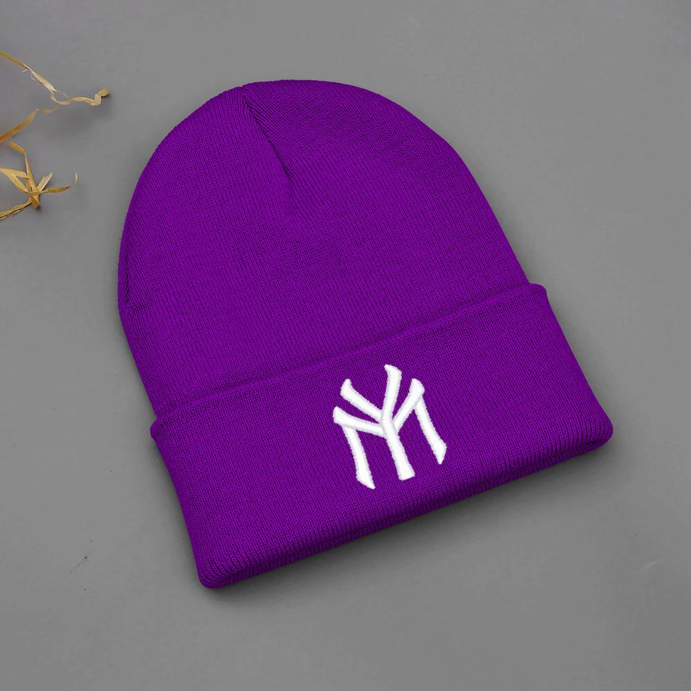 Winter Warm Beanie Hats For Women Men Letter MY Embroidery Knit Hat Unisex Cold Ski Hat Dropshipping Wholesale