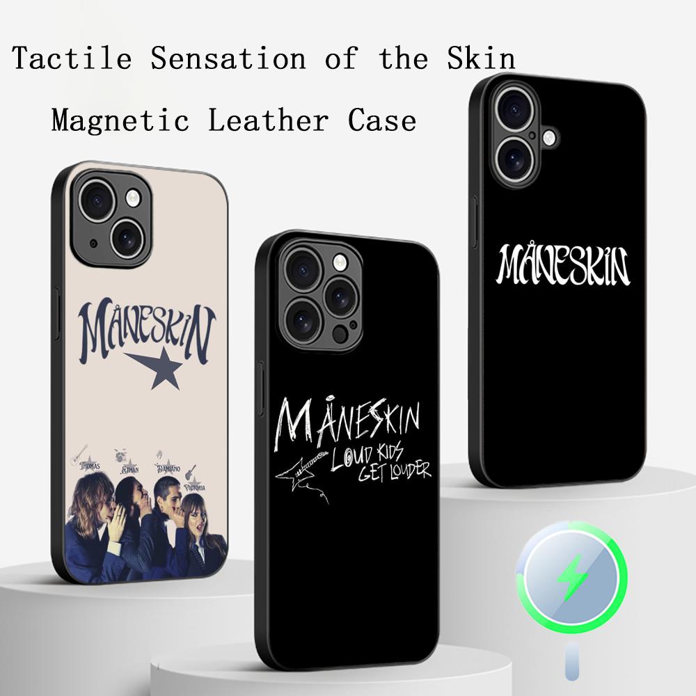 ManeS-skinS Hip Hop Design Phone Case For iPhone 17 16 15 14 13 12 Plus Pro Max High-end Luxury Magsafe Sheepskin