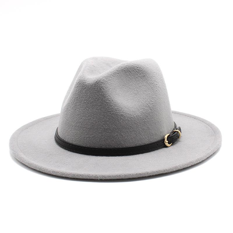 Jazz Hat Season British Retro Top Hat Men'S And Women'S Woolen Hats