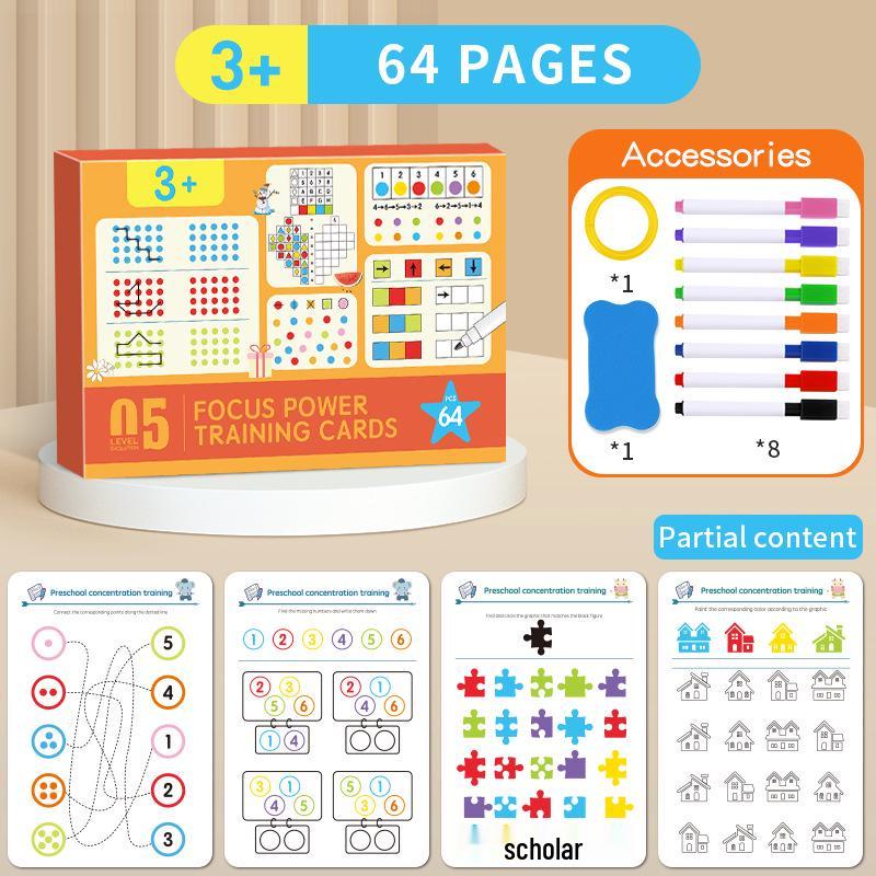 Cross-border Children's Cognitive Thinking Puzzle - Erasable Early Education Toy