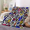 1pc Colorful Characters Blanket Warm, Cozy, And Soft, Suitable for Sofas, Beds, Cars, And Office Use.Perfect for Camping And Travel, Making It a Great