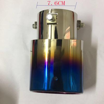 Car Exhaust Tip 3 Inch Inlet Stainless Steel Exhaust Muffler Tip 7.6cm Inlet Muffler Straight