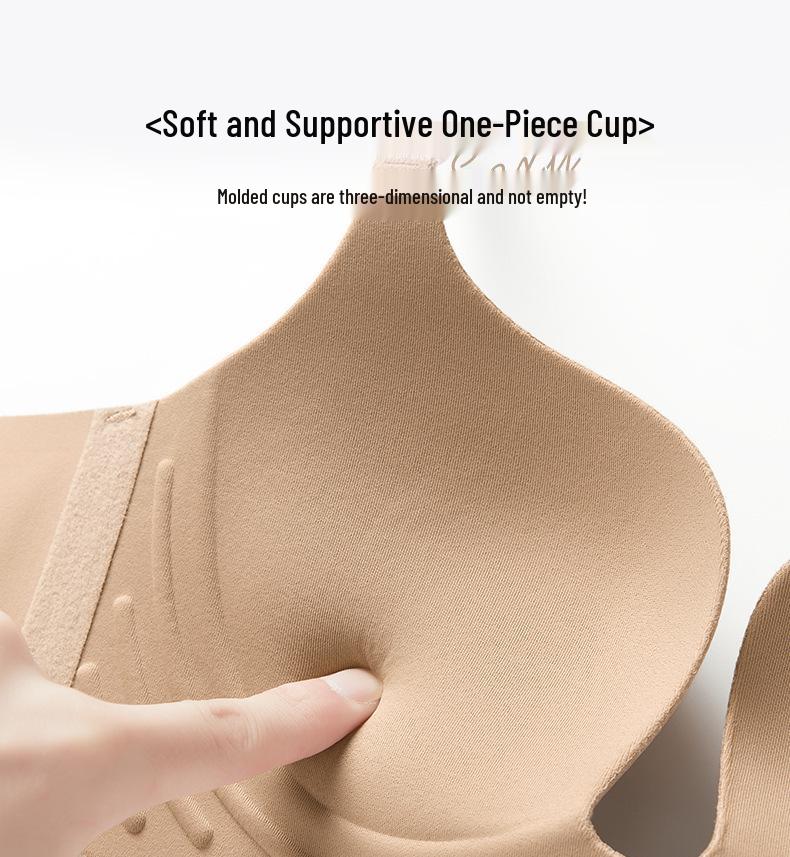 Seamless Lift Goddess Bra: Women's Small Bust, Summer Thin Style, Side Bust Control, Anti-Sagging, Sexy Half Cup.