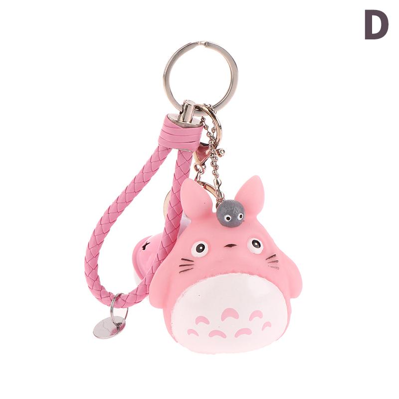 

Мультяшный брелок Тоторо с колокольчиком, озвученный брелок, женский брелок, безделушка, брелоки, подвеска для сумки, шарм, аниме аксессуары