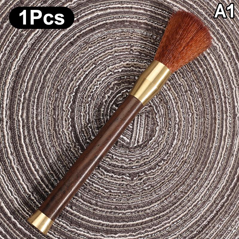 Coffee Powder Cleaning Brush Tea Brush Pen Long Handle Grinder Cleaning Tool Coffee Bar Brush Wooden Coffee Machine Accessories