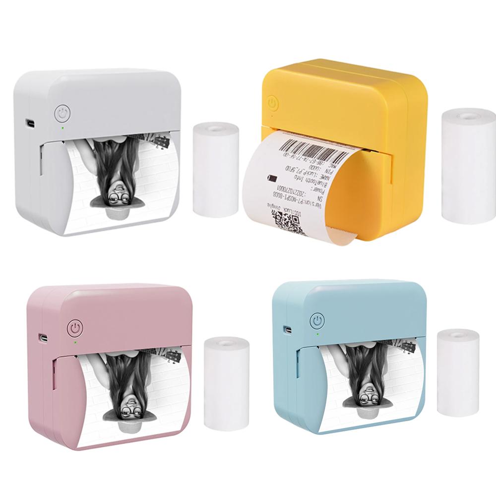 Mini Pocket Thermal Printer P7 Multifunction Portable Sticker Maker 300DPI Instant Photo Printing Support BT for IOS Android