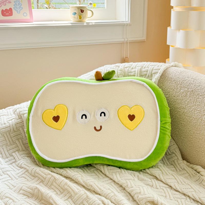 

Cartoon Soft Memory Cotton Apple Throw Pillow Plush Toy Home Pillow Cushion Girl Rag Doll Birthday Gift 55*35cm（0.6kg）