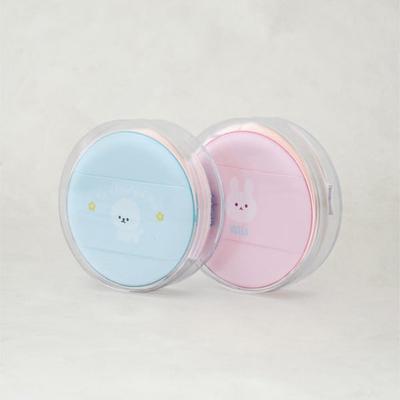 Character Round Puff With Case 2P