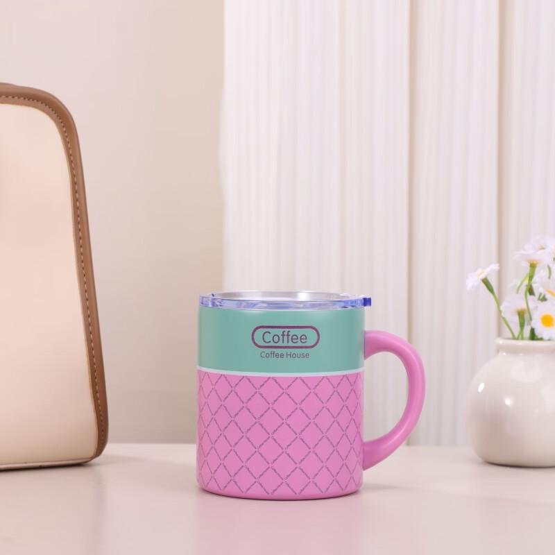 OEING Striped Stainless Steel Insulated Mug with Lid