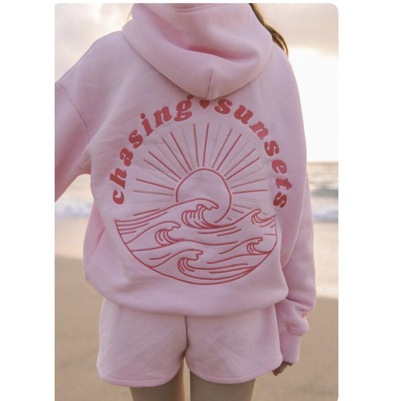 Womens Hoodie Hawaii Hibiscus Butterfly Print 3D Graphic Sweatshirt