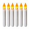 6/12Pcs LED Electronic Candle Battery Operated Flameless Candle Realistic Flickering Flame Holiday Atmosphere Candle