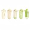 5 Pairs of Women's Summer Thin Cotton Deodorant Lovely Shallow Mouth Non Slip Heel Socks