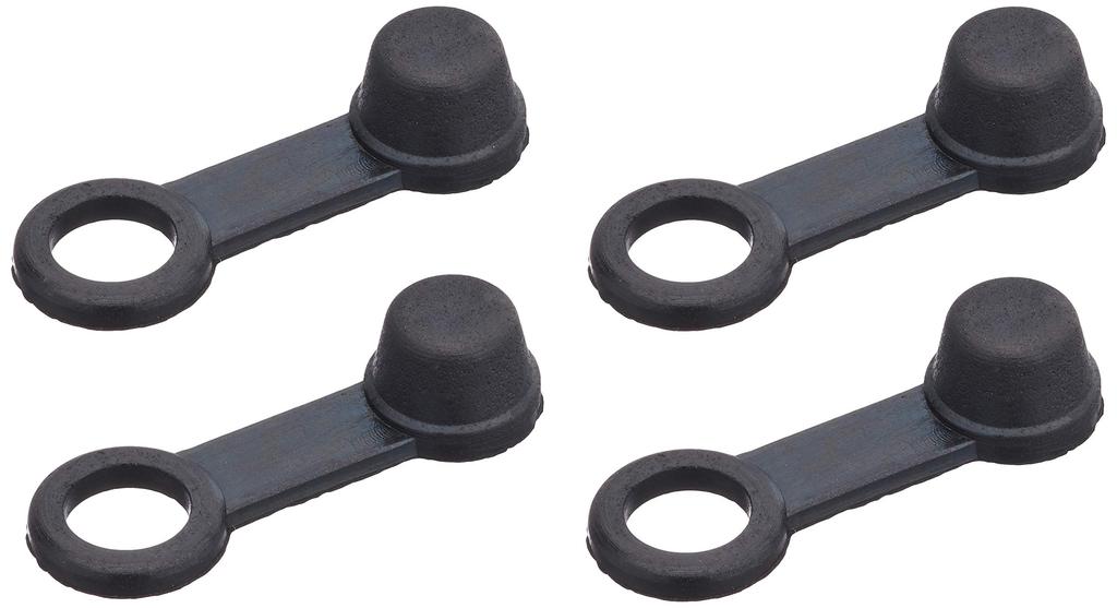Daytona Breeder Rubber Cap Black 4 Pieces 96476