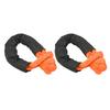 2Pcs Recovery Soft Shackle 35 Tons Breaking Strength Lightweight Rope Shackle for Truck Large SUVs