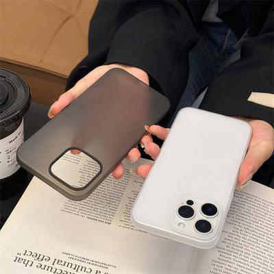 Ultra Thin Matte Hard PC Translucent Clear Phone Case For iPhone 16 15 14 13 Pro Max  Shockproof Slim Skin Back Cover
