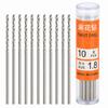 10pcs Straight Shank Twist Drill Bit Small Size Micro Size Drill Bit Set 1.80mm Diameter/1.0mm Diameter