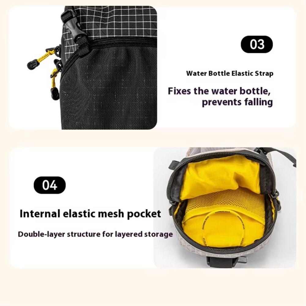 Backpack Expansion Water Bottle Holder Bag Quick-Adjust Strap Phone Waist Pack  Phone Accessories