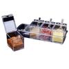 4-Grid Seasoning Jar High-Quality Condiment Storage Container Modular Spice Holder Dust-Proof Seasoning Box For Home Cooking Bbq