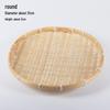 Handmade Bamboo Weaving Sieve Basket Storage and Snack Plate Set
