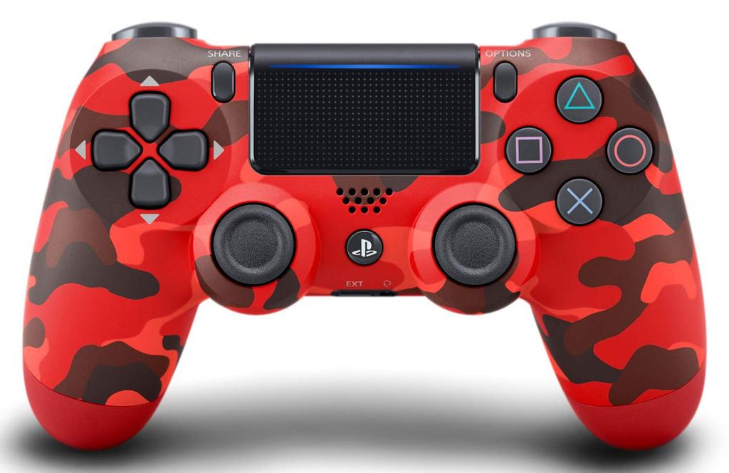 Controller wireless rosso mimetico (Doppio Shock 4)