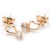 Canal Open Heart Earrings In 10K Yellow Gold [Set] Pre-wrapped 4℃ (151136153002)