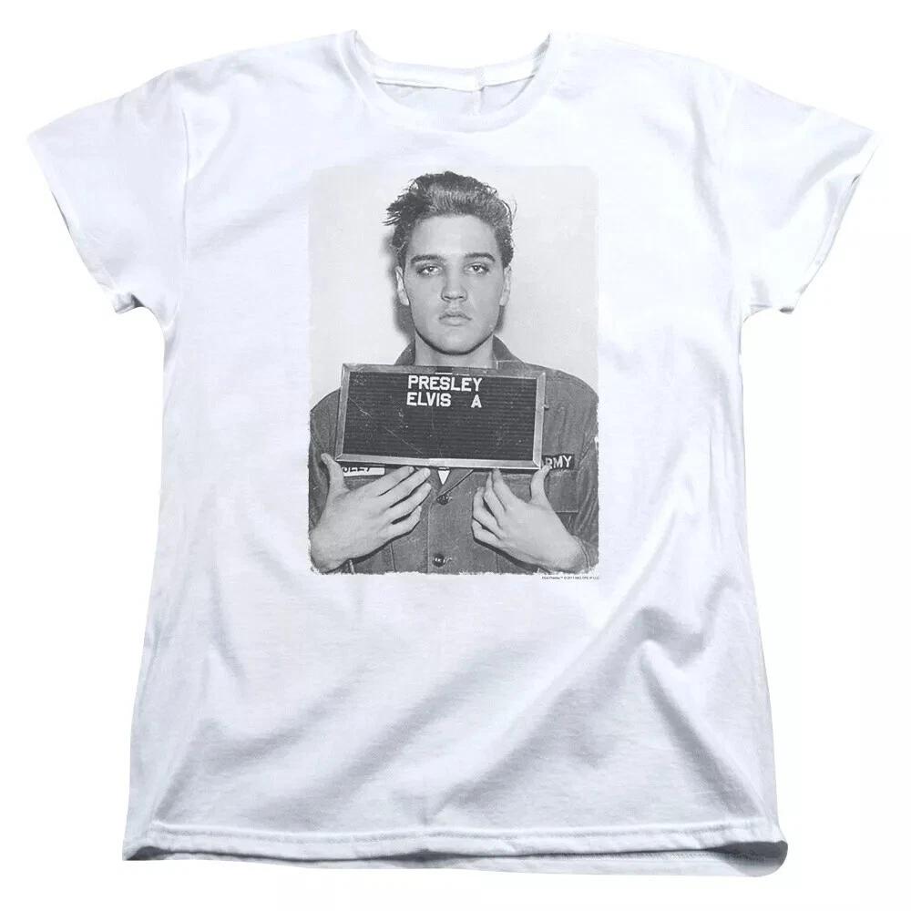 Elvis Army Mug Shot Women s T-Shirt XL