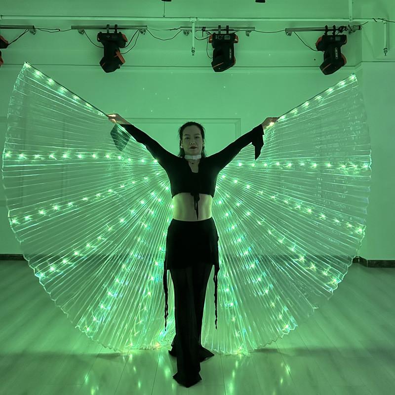 Farfalle Fantasy LED Oggetti di Scena con Ali Fosforescenti per Spettacoli Teatrali