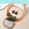 With Short Resin Necklace And Earrings Set For Trendy Fashion Looks