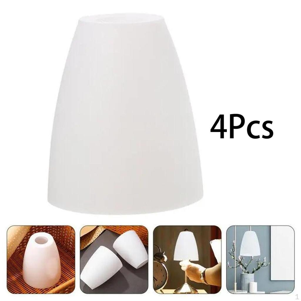 4 Pieces Decorative Lampshades, Easy Installation Light Cover for Home