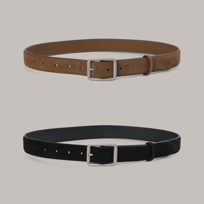 ANDL Vintage Square Suede Belt - 2 Color