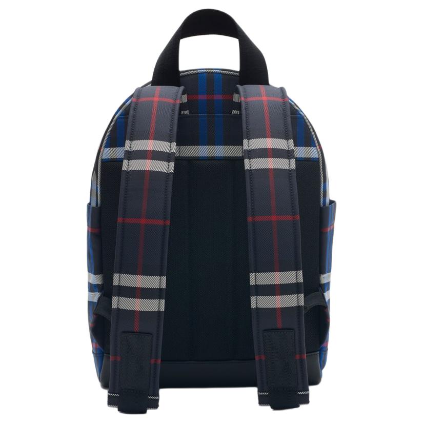 Burberry Thomas Bear Check Design Zipper Closure Nylon Backpack Kids Backpack Blue 81084431