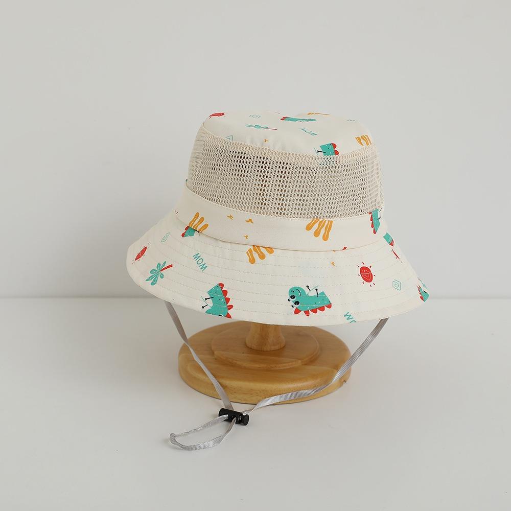 Summer Boys Girls Sunhat Mesh Fisherman Caps New Baby Bucket Cap  Kids