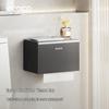Ecoco Space Aluminum Wall-Mounted Toilet Paper Holder with Shelf