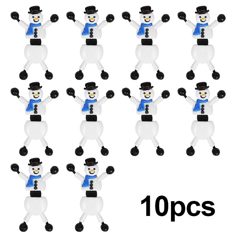 5/10 Stück Niedlicher Schneemann Weihnachten Klebrige Wand Bewegliche Dehnbare Spielzeuge 2026 Neujahrsgeschenk Kinder Geburtstagsfeier Gastgeschenke Pinata-Füllungen