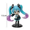 Hot sold Hatsune Miku Figure Mini Character Ornaments Kawai Pink Green Hatsune Home desk Decoration Adult Toy