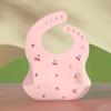 Babador de silicone à prova d'água para bebês - Babador de arroz descartável grande