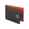 Fashion Bifold Design Business Card Holder PU Leather Thin Minimalist Wallet ID Badge Window Multi-slot Coin Purse For Men
