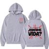 Dani Fernández Joderme Lavida Print Unisex Hoodie, Vintage Sports Oversized Casual Pullover Sweatshirt for Winter