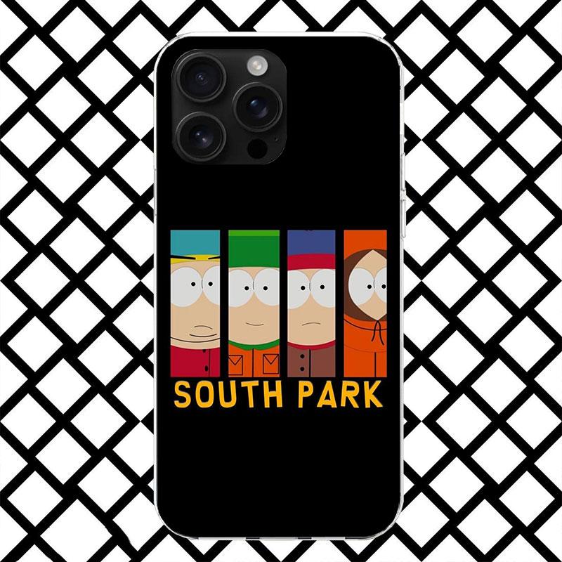 Kreslený S-South P-Parkes Pouzdro na telefon pro iPhone 17 Air 16 16E 15 14 Plus 13 Mini 12 11 Pro Max 7 8 + SE 2020 Měkké pouzdro Fundas 11